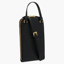 Prada Logo Plaque Crossbody Bag Mini Black