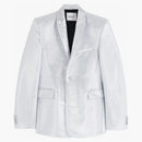 Rabanne H&M Chaqueta de traje metálico brillante (hombre) Plata