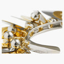 Rabanne H&M Beaded Disc-Embellished Bangle Silver/Gold