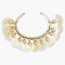 Rabanne H&M Beaded Disc-Embellished Bangle Silver/Gold