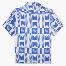 Rhude Blue Grasse Silk Shirt Blue/Ivory