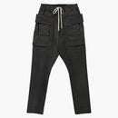 Rick Owens Drkshdw Pantalones de carga de Creatch Negro/Negro