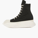 Rick Owens Drkshdw Strobe Abstract High Leche negra de nylon de algodón