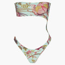 Skims X Roberto Cavalli Strapless Monokini Fagianella Print