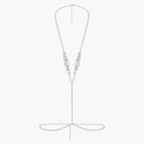 Skims X Swarovski V Body Chain Silver