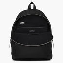 Saint Laurent City Canvas Mochila lienzo plateado-tono negro