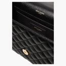 Saint Laurent Envelope Medium Bag Grain de Poudre Black