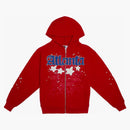 Sp5der Atlanta Zip Up Hoodie Red