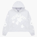 Sp5der Women's Cropped Beluga Hoodie Heather Grey