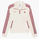 Sporty & Rich X Adidas Quarter Zip Track Jacket Cream/Merlot