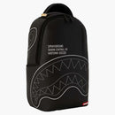 Sprayground Shark Central Black Outline DLXSV Batock Black/White