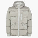 Stone Island 43619 Metal de nylon en chaqueta de nylon regenerada por econilo Pearl Gray