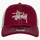 Stussy New Era 9Twenty Basic Trucker Cardinal
