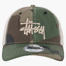 Stussy New Era 9twenty Basic Trucker Woodland Camo