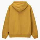 Stussy Pigment färgad fleece hoodie guld