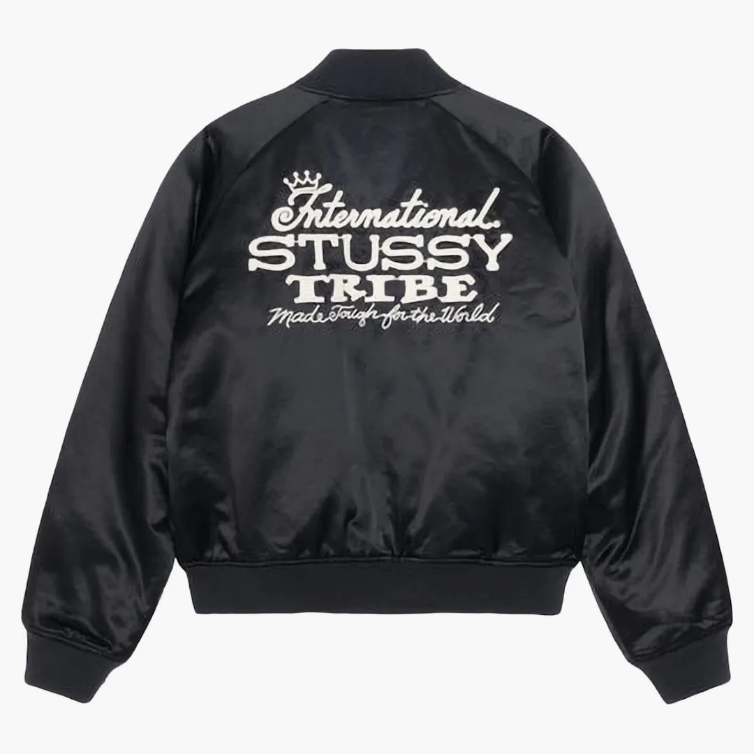 Tribe Stussy Teddy Jacket International Stussy Tribe Varsity