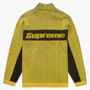 Supreme 2-Tone Ribbed Zip Up Sweater Yellow