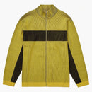 Supreme 2-Tone Ribbed Zip Up Sweater Yellow
