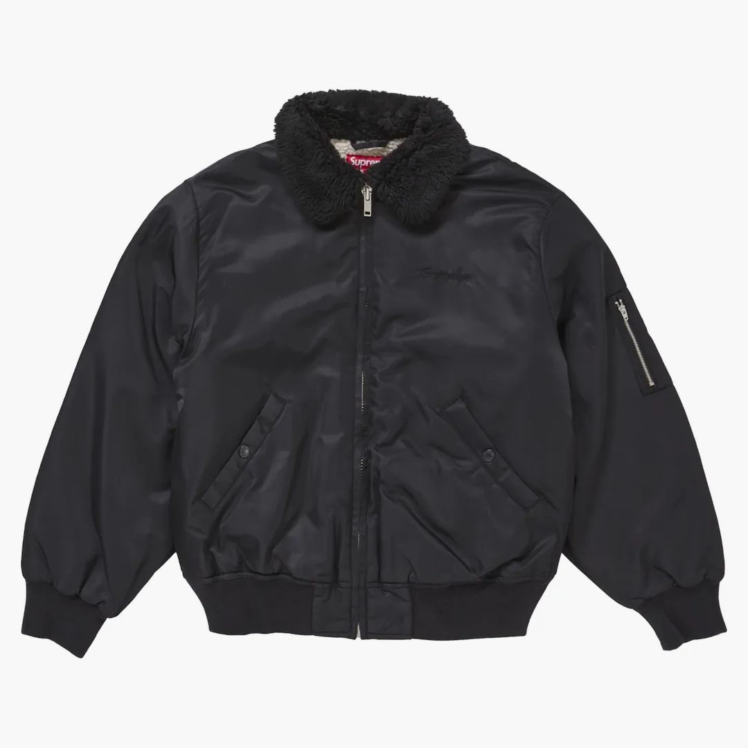 Supreme® AOI Nylon Bomber Jacket Black M