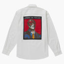 Camisa de trabajo psicópata estadounidense suprema blanca