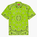 Supreme Bandana Silk S/s Shirt Bright Green