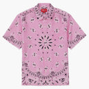 Supreme Bandana Silk s/s camisa rosa
