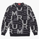 Supreme Big Letters Sweater Black