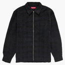 Supreme Boucle Zip Up Shirt Black