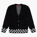 Supreme Brushed Checkerboard Cardigan Black