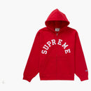 Supreme Champion Zip Up Hooded Sweatshirt Red