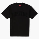 Supreme chenille arc logo s/s top black