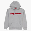 Supreme chenille hooded sweatshirt Heather gray