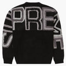 Najwyższy sweter logo Chenille Black