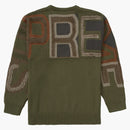 Supreme Chenille Logo Sweater Olive