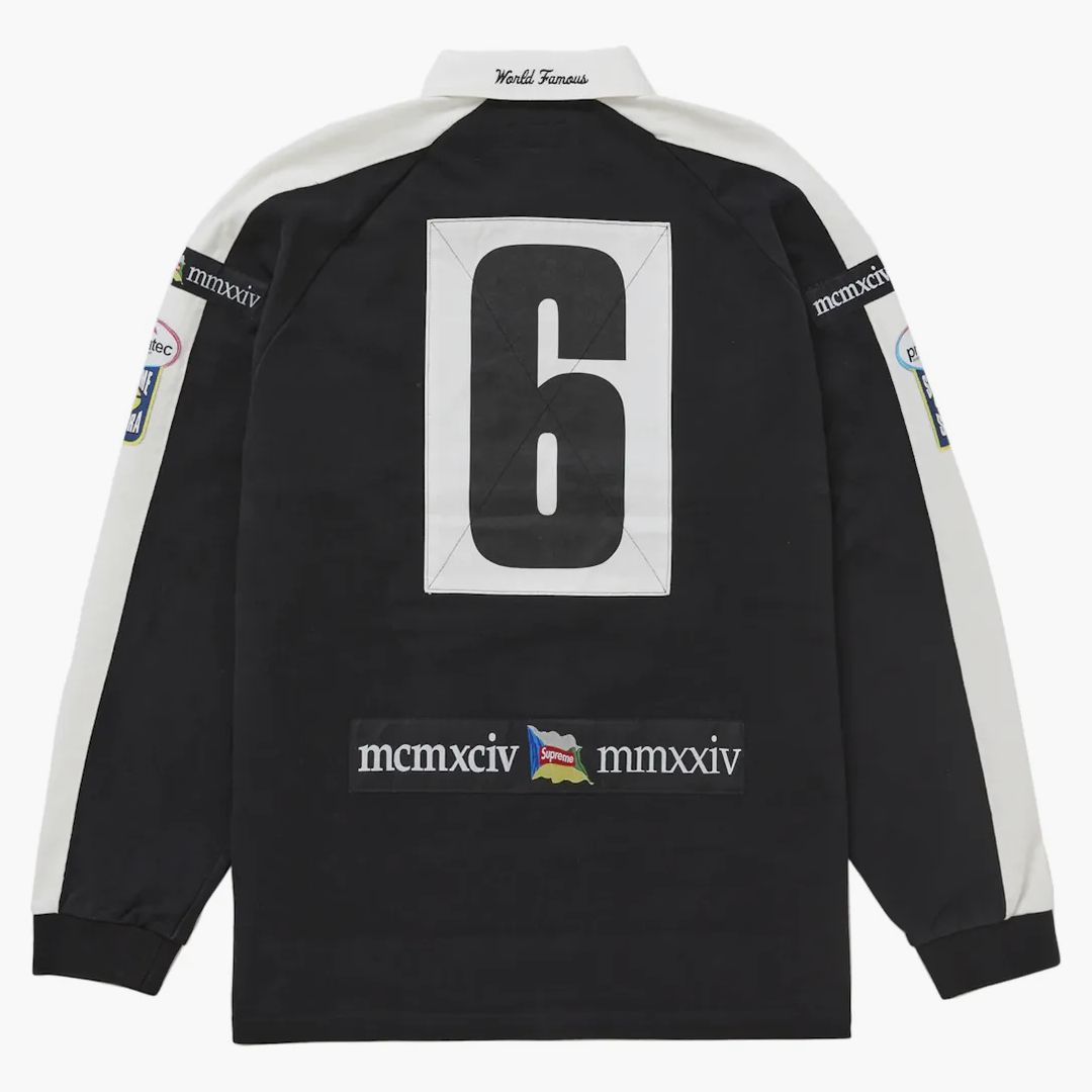 ウェア Supreme Chest Stripe Rugby XXL Black Supreme Rugby Black - kup w Hypenedz