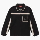 Supreme Chest Stripe Zip Cardigan Black