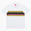 Suprema de rayas de pecho polo blanco
