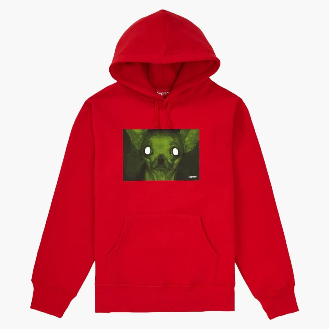 Supreme Chihuahua Hoodie Red - Buy at Hypeneedz
