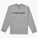 Supreme Chrome Logo L/S Top Heather Gray