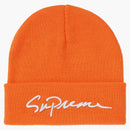Supreme Classic Script Beanie Orange