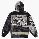 Supreme Collage Zip Up Hooded Sweatshirt Black