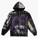 Supreme Collage Zip Up Hooded Sweatshirt Black
