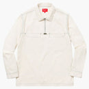 Supreme Corduroy Half Zip Shirt elfenben
