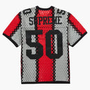 Supreme crochet football jersey black
