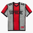 Supreme crochet football jersey black