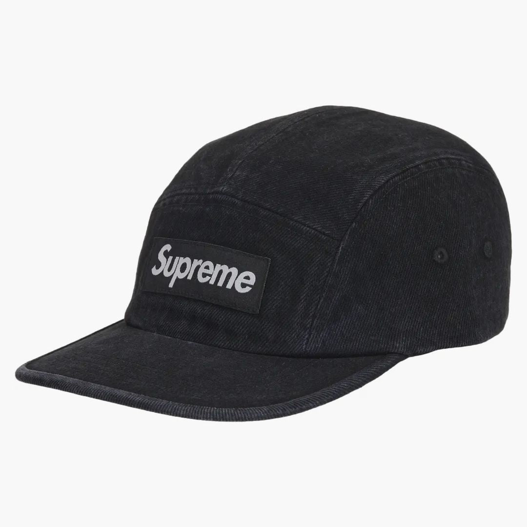 帽子 25SS supreme Denim Camp Cap Black Supreme Denim Camp Cap Black - Buy at Hypeneedz