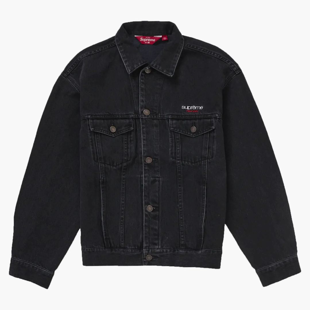 Supreme Denim Trucker Jacket Black Mサイズ SupremeDenimTruckerJacketSS25B