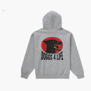 Supreme Doggs Hooded Sweatshirt Heather Grey