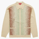 Supreme Gradient Stripe Zip Cardigan Pale Yellow