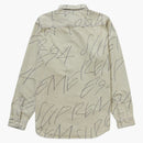 Supreme Handwriting Jacquard Denim Shirt Dirty